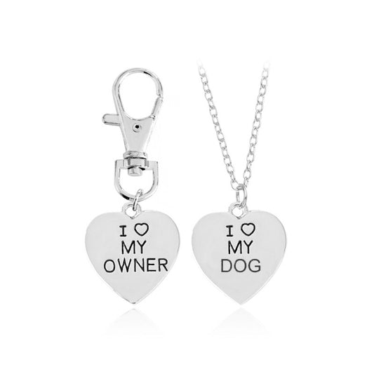 I love My Owner/ I love My Dog Matching Necklaces!