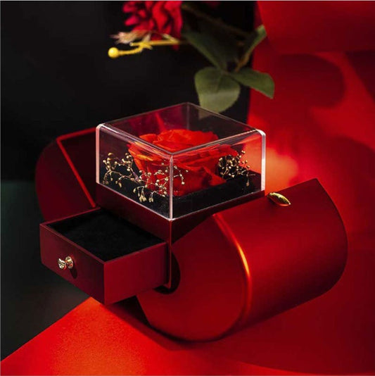 "To My Love" Red Apple Jewelry Box