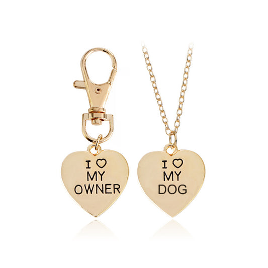 I love My Owner/ I love My Dog Matching Necklaces!
