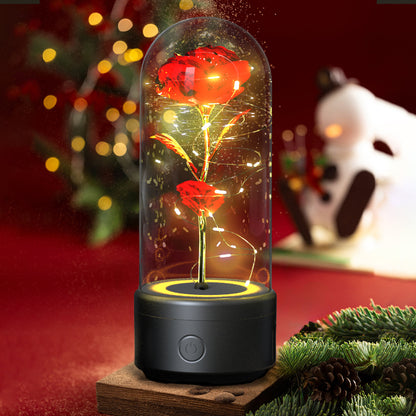 Romantic LED Rose Flowers & Bluetooth Speaker