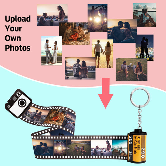Custom Vintage Film Photo Memory Key Ring